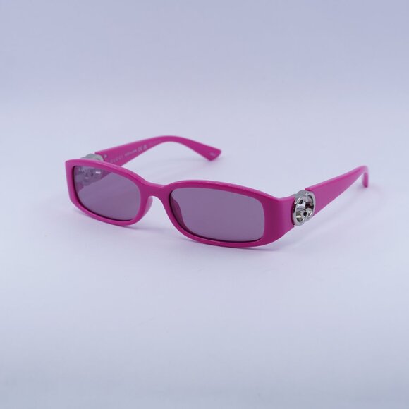 Gucci GG1661S 004  Sunglasses Fuchsia Rectangle Frame, Pink Lenses - Picture 1 of 10